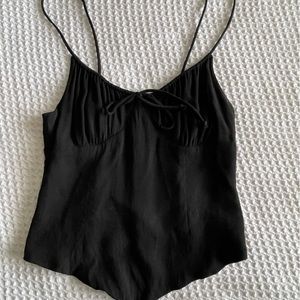 REFORMATION Black Tank Top